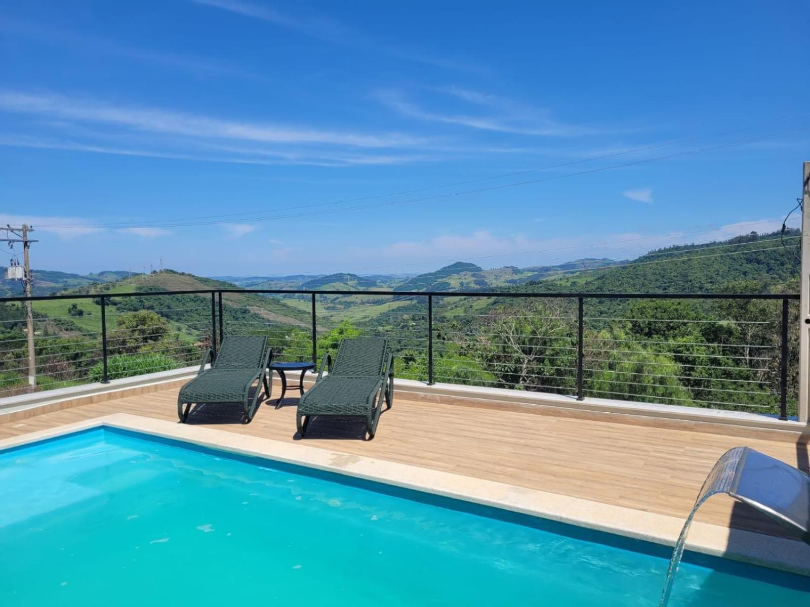 Águas de Lindóia Casa Nova, Piscina E Vista Para As Montanhas 빌라 외부 사진